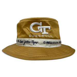 Georgia Tech Yellow Jackets Baseball Bucket Hat GOLD One Size BellSouth RARE